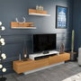 Hanah Home Lusi - Blanco, Teak